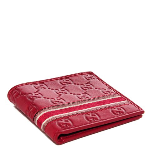 gucci bi fold wallet red|gucci men's wallet knockoff.